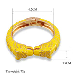 Colorful Tiger Bangle Cuff Bracelet for Women Girls