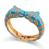 Colorful Tiger Bangle Cuff Bracelet for Women Girls