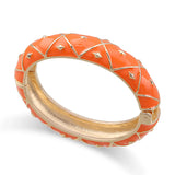 Colorful Enamel Bracelet Chunky Metal Bangle Jewelry