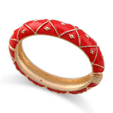 Colorful Enamel Bracelet Chunky Metal Bangle Jewelry