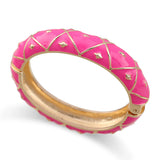 Colorful Enamel Bracelet Chunky Metal Bangle Jewelry
