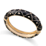 Colorful Enamel Bracelet Chunky Metal Bangle Jewelry