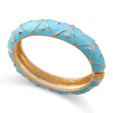 Colorful Enamel Bracelet Chunky Metal Bangle Jewelry
