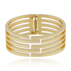 Polished Silver Plated Love Bangle Bracelet for Women Girls