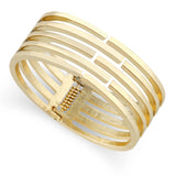 Polished Silver Plated Love Bangle Bracelet for Women Girls