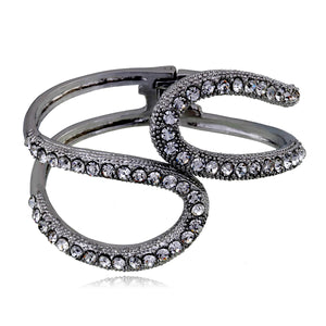 Vintage Rhinestone Cuff Bracelet for Women