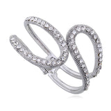 Vintage Rhinestone Cuff Bracelet for Women