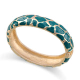 Enamel Colorful Cuff Bracelet Plating Bangle for Women Girls
