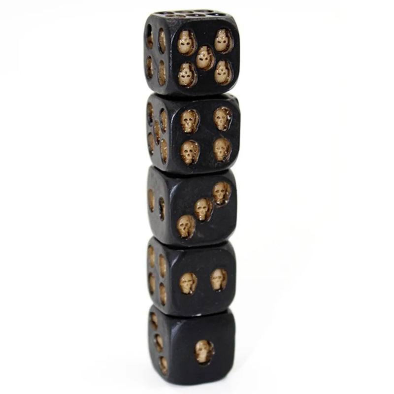 Skull Dice Set of 5 Display