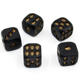 Skull Dice Set of 5 Display