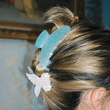 Pink Glitter Bath Barrette Hair Clip for Women