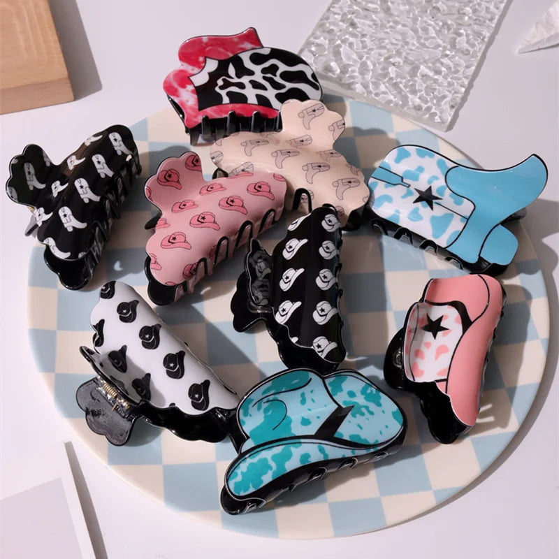 Vintage Acrylic Hair Clip for Women