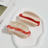 Funny Hot Dog Hamburg Crab Hair Claw Clip
