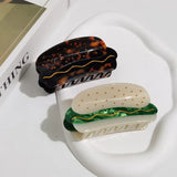 Funny Hot Dog Hamburg Crab Hair Claw Clip
