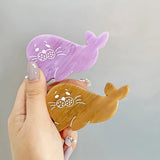 Cartoon Baby Seal Hair Clip Retro Delicate Cat Fish Shark Hair Claws