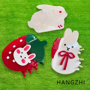 Cartoon Rabbit Hair Crab Animal Acetate Shark Hair Claws