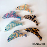 Colorful Little Dolphin Acetate Hair Clip Ocean Animal Hairpin