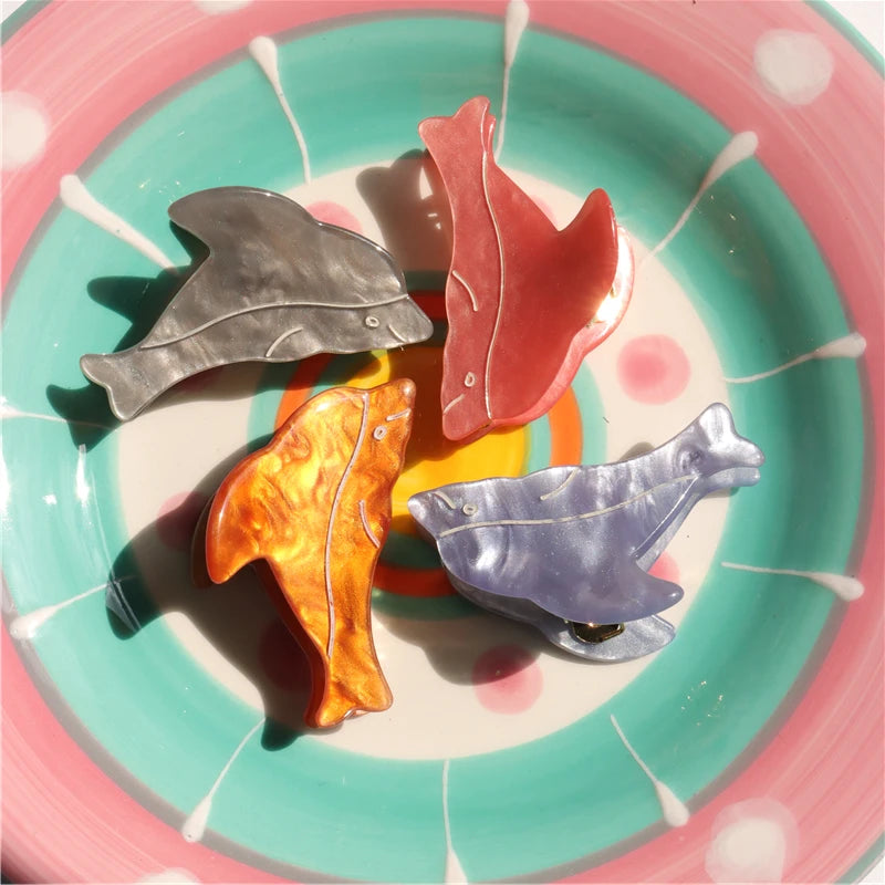 Colorful Dolphin Hairpin for Women and Girls