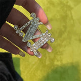 Universe Star Pearl Brooch Flash Personality Letter Gift Jewelry