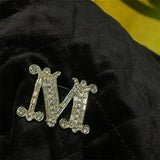 Universe Star Pearl Brooch Flash Personality Letter Gift Jewelry