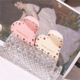 Colorful Zircon Heart Hair Clip for Women Girls Retro Headwear