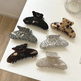 Zircon Retro Tortoiseshell Shark Hair Claws for Women Girls