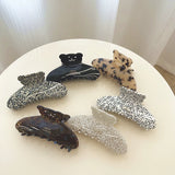 Zircon Retro Tortoiseshell Shark Hair Claws for Women Girls