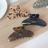 Zircon Retro Tortoiseshell Shark Hair Claws for Women Girls