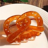 Colorful Zircon Mushroom Hair Clip Medium Size for Women Girls