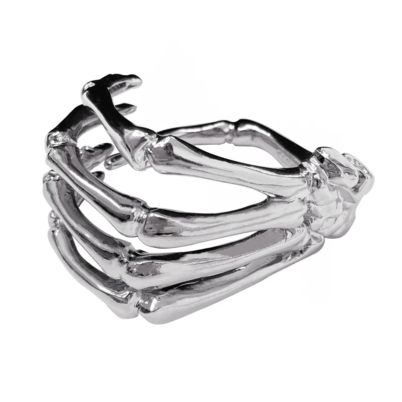 Colorful Skull Grab Hand Bangle Bracelet for Women Girls