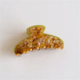 Summer Acetate Hair Clip Floral Stone Pattern Shark Claw