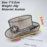 Flower Pearl Hat Hair Clips for Women Girls Hair Accessories