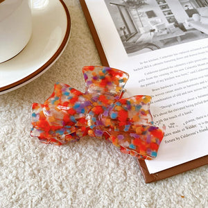 Vintage Large Bow Knot Barrette Hair Accessory for Women Girls