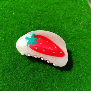 Vintage Fruit Acetate Shark Clip Hair Accessories for Women