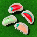 Vintage Fruit Acetate Shark Clip Hair Accessories for Women