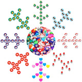 Polymer Clay Beads, Christmas Beads for Jewelry Making