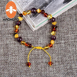 Baby Adult Amber Bracelet Anklet Amethyst Gems Natural Original Adjustable Jewel