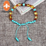 Baby Adult Amber Bracelet Anklet Amethyst Gems Natural Original Adjustable Jewel
