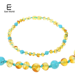 Natural Quartz Amber Beads Bracelet/Necklace Baby Jewelry Gift