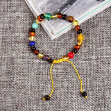 Amber Beads Bracelet 7 Chakra Stones for Baby Adult
