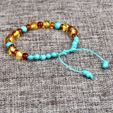 Amber Bracelet Anklet Teething Natural Jewelry for Women Ladies Girls