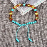 Amber Bracelet Anklet Teething Natural Jewelry for Women Ladies Girls