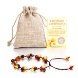 Adult Amber Bracelet Anklet Natural Jewelry for Women Ladies Girls