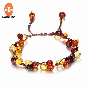 Adult Amber Bracelet Anklet Natural Jewelry for Women Ladies Girls