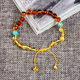Amber Bracelet Adjustable Jewelry Kids Gift