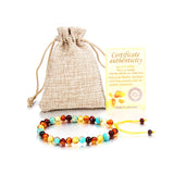 Amber Bracelet with Turquoise Braided Bracelet