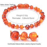 Natural Ambers Teething Bracelets Baby/Baltic Amber Bracelet 13cm-15cm