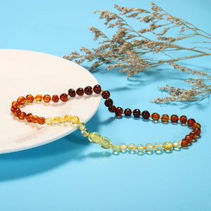 Baltic Amber Teething Bracelet/Necklace Set for Baby