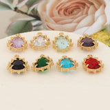 10Pcs 12*18MM Jewelry Accessories/Irregular Shape/DIY Making/Rhodium Pendant
