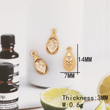 10Pcs CZ Charms/Hand Made/Multi Shape/Earrings Pendant/Jewelry Findings